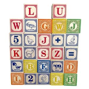 Uncle Goose Italian Wooden Blocks 27 Count USA 2+ Years